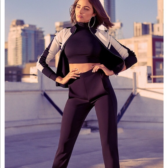 Olivia Culpo‎ High Waisted Track Pant from Express - Picture 1 of 12
